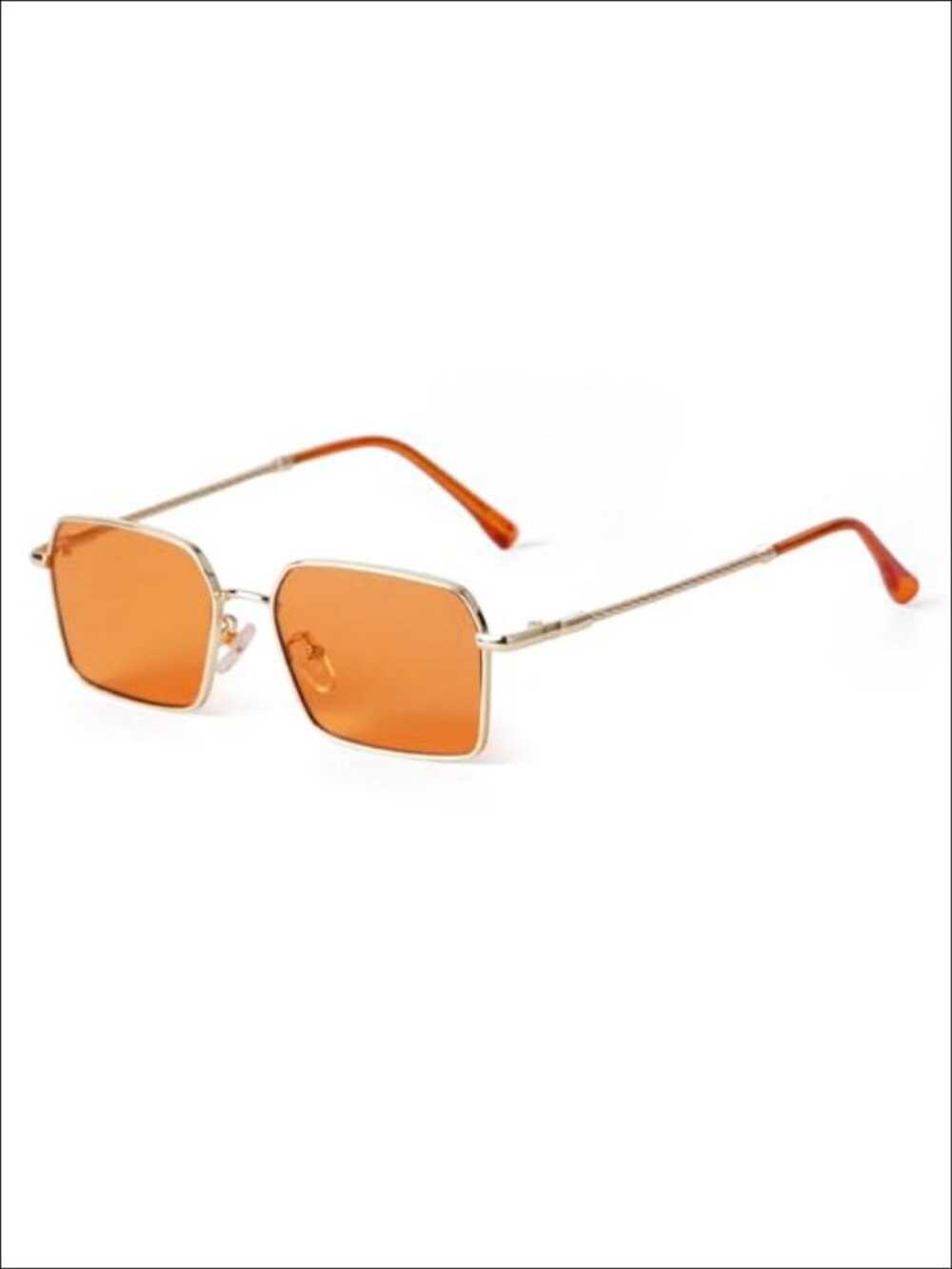 Hexagon Rectangle Sunglasses UV400 Adjustable Nose Pads Women